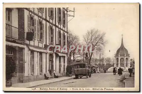 Sainte Anne d&#39Auray Cartes postales Route de la gare hotel de France