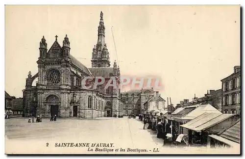 Sainte Anne d'Auray Cartes postales La basilique et les boutiques