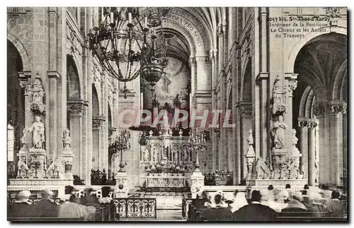 Sainte Anne d&#39Auray Cartes postales Interieur de la basilique Le choeur et les autels du transept (orgue)