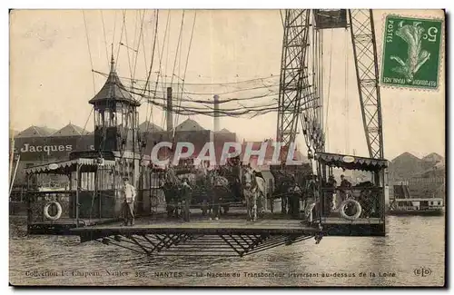 Nantes Cartes postales La nacelle du transbordeur traversant au dessus de al loire TOP