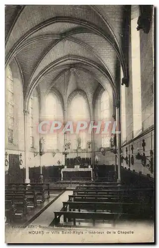 Mours Cartes postales Villa Saint regis Interieur de la chapelle