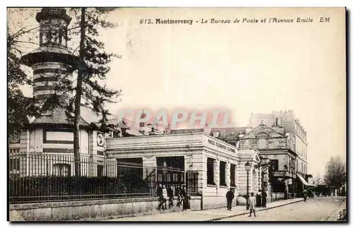 Montmorency Cartes postales Le bureau de poste et l&#39avenue Emile