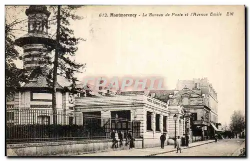 Montmorency Cartes postales Le bureau de poste et l'avenue Emile