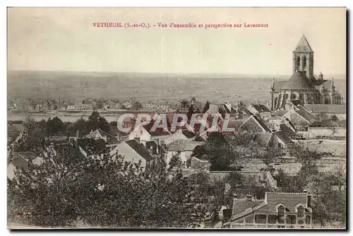 VEtheuil Cartes postales Vue d'ensemble et perspective sur Lavacourt
