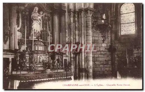 Champagne sur Oise Cartes postales L'eglise Chapelle Notre Dame
