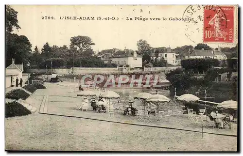 L'isle Adam Cartes postales La plage vers le Gabouillet