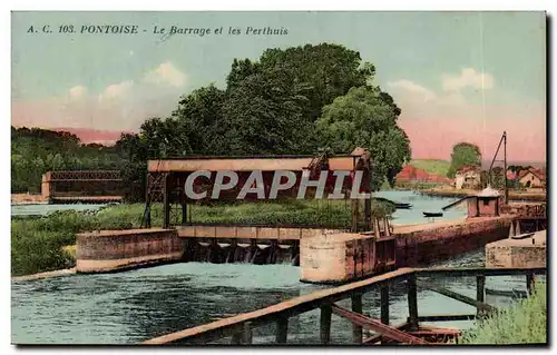 Pontoise Cartes postales Le barrage et les Perthuis