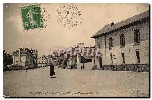 Pontoise Ansichtskarte AK Place du parc aux Charrettes