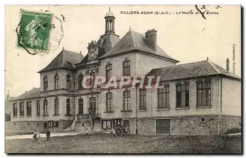 Villiers Adam Cartes postales la mairie et les ecoles