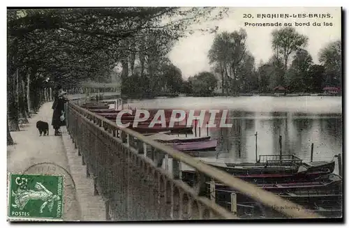 enghien les Bains Ansichtskarte AK Promenade au bord du lac