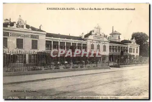 Enghien les Bains Cartes postales L'hotel des bains et l'etablissement thermal