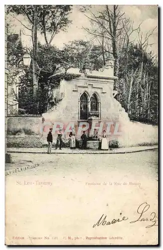 Saint Leu Taverny Cartes postales Fontaine de la rue de Boissy