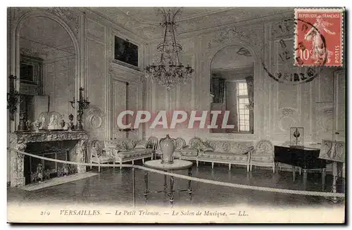 Versailles Cartes postales Petit TRianon Le salon de musique