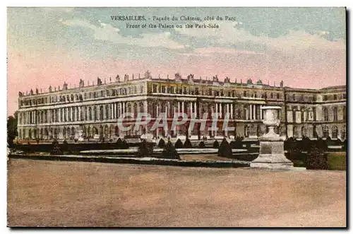 Versailles Cartes postales FAcade du chateau cote du parc