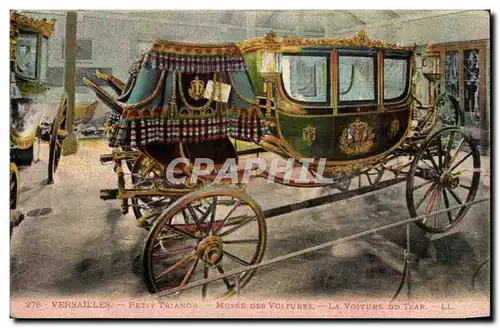 Versailles Cartes postales Musee des voitures La voiture du tzar (Russie Russia tsar chariot)