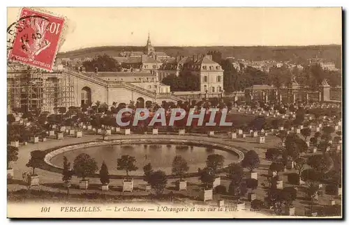 Versailles Cartes postales Chateau L&#39orangerie et vue sur la ville