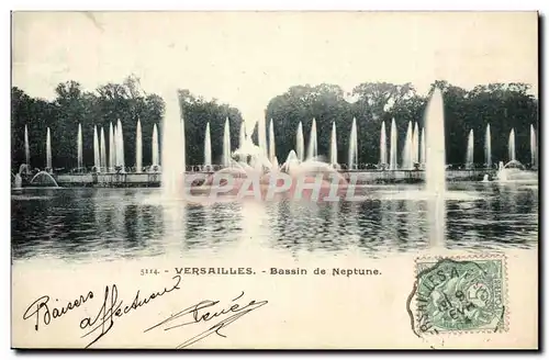 Versailles Cartes postales Bassin de Neptune