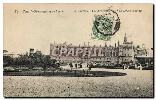 Saint Germain en Laye Cartes postales Le chateau Vue d&#39ensemble prise du jardin anglais