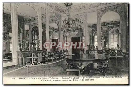 Versailles Ansichtskarte AK Palais du Grand Trianon Salon des glaces Table du conseil en chene de Malabar d&#39un