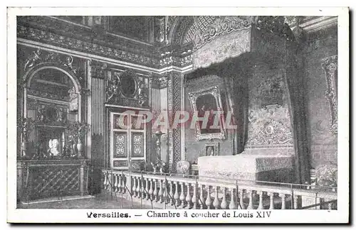 Versailles Cartes postales Chambre a coucher de Louis XIV