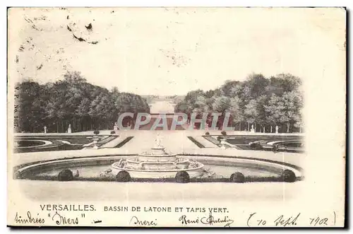 Versailles Cartes postales Bassin de Latone et tapis vert