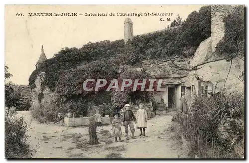 Mantes la Jolie Cartes postales Interieur de l&#39ermitage St Sauveur (enfants)