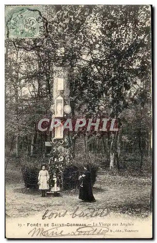 Foret de St Germain en Laye Cartes postales La vierge aux anglais (arbre tree)