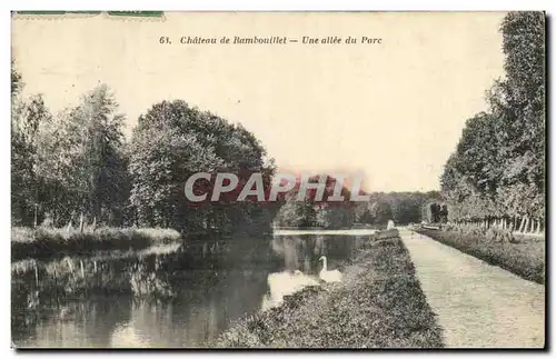 Chateau de Rambouillet Ansichtskarte AK Une allee du parc