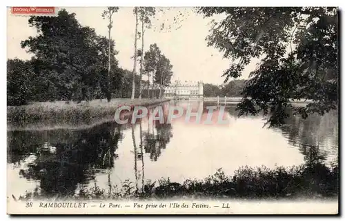 Rambouillet Ansichtskarte AK Le parc Vue prise de l&#39ile des FEstins