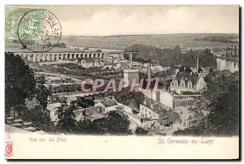 Cartes postales Chateau de Saint Germain Vue sur le Pecq