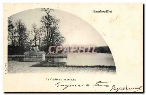 Rambouillet Cartes postales Le chateau et le lac