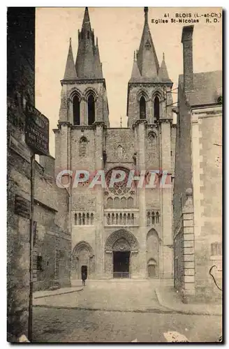 Cartes postales Blois Eglise St Nicolas