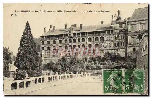 Cartes postales Blois Le chateau Aile Francois 1er vue de l&#39exterieur