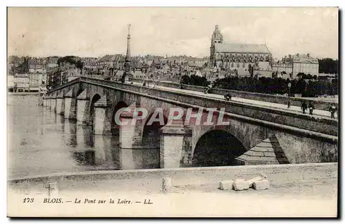 Cartes postales Blois Le pont sur la Loire