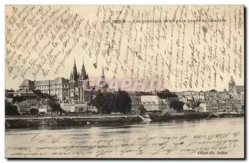 Cartes postales Blois Vue generale prise de la levee de Challes