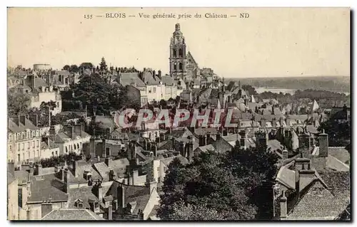 Cartes postales Blois Vue generale prise du chateau