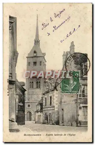 Cartes postales Romoratin Entree laterale de l&#39eglise