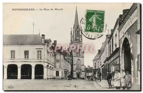 Cartes postales Mondoubleau La place du marche