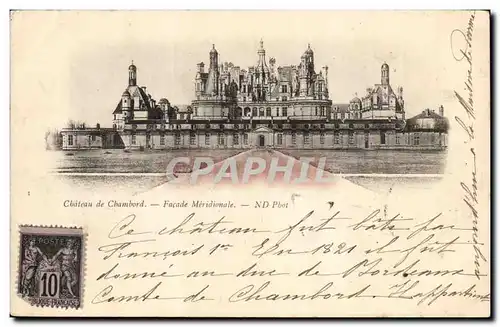 Chateau de Chambord Ansichtskarte AK Facade meridionale