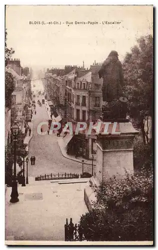 Blois Cartes postales Rue Denis Papin L&#39escalier