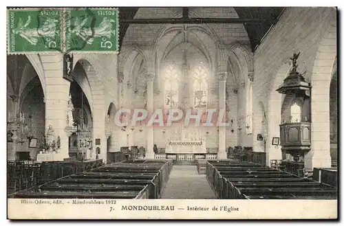 Mondoubleau Cartes postales Interieur de l&#39eglise