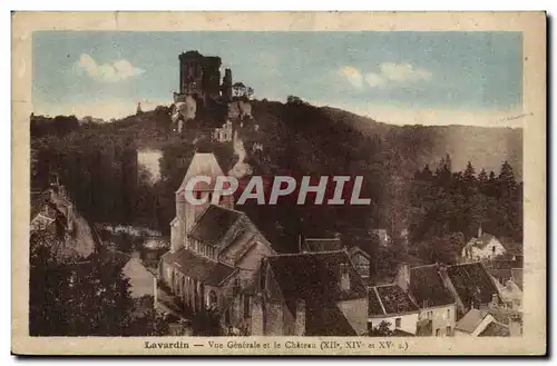 Lavardin Cartes postales Vue generale et le chateau