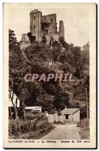 Lavardin Ansichtskarte AK Le chateau Donjon du 12eme