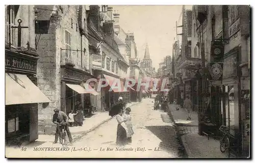 Montrichard Cartes postales La rue Nationale (Est)