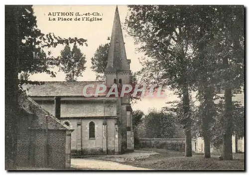 Authon Cartes postales La place et l&#39eglise