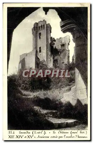 Lavardin Cartes postales Le chateau Ancienne entree par l&#39escalier d&#39honneur