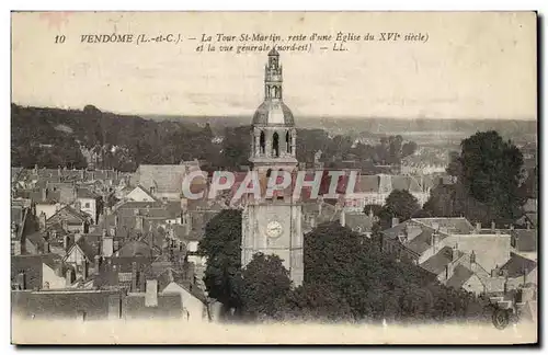 VEndome Ansichtskarte AK La Tour St Martin reste d&#39une eglise et vue generale