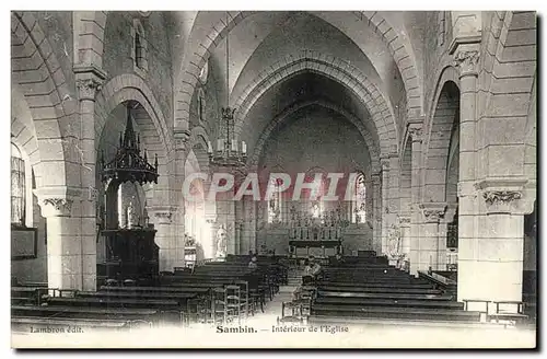 SAmbin Cartes postales Interieur de l&#39eglise