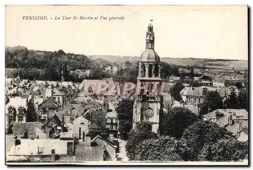 Vendome Ansichtskarte AK La tour St Martin et vue generale