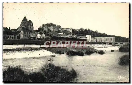 Noyers sur Cher Ansichtskarte AK Le deversoir et vue principale de Saint Aignart